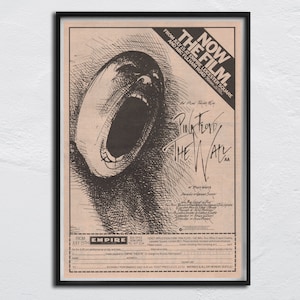 Pink Floyd - Póster original de 1982 NME - The Wall - Roger Waters, Richard Wright, David Gilmour, Nick Mason, Syd Barrett