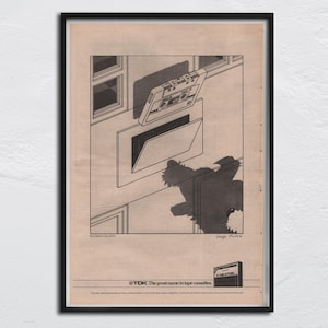TDK Tonbandkassetten - 1981 original NME Werbeplakat - New Musical Express