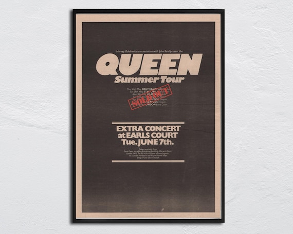 QUEEN - 1977 Poster Original NME - Summer Tour / John Deacon