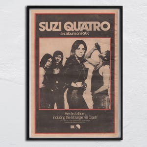 Suzi Quatro Poster - Etsy