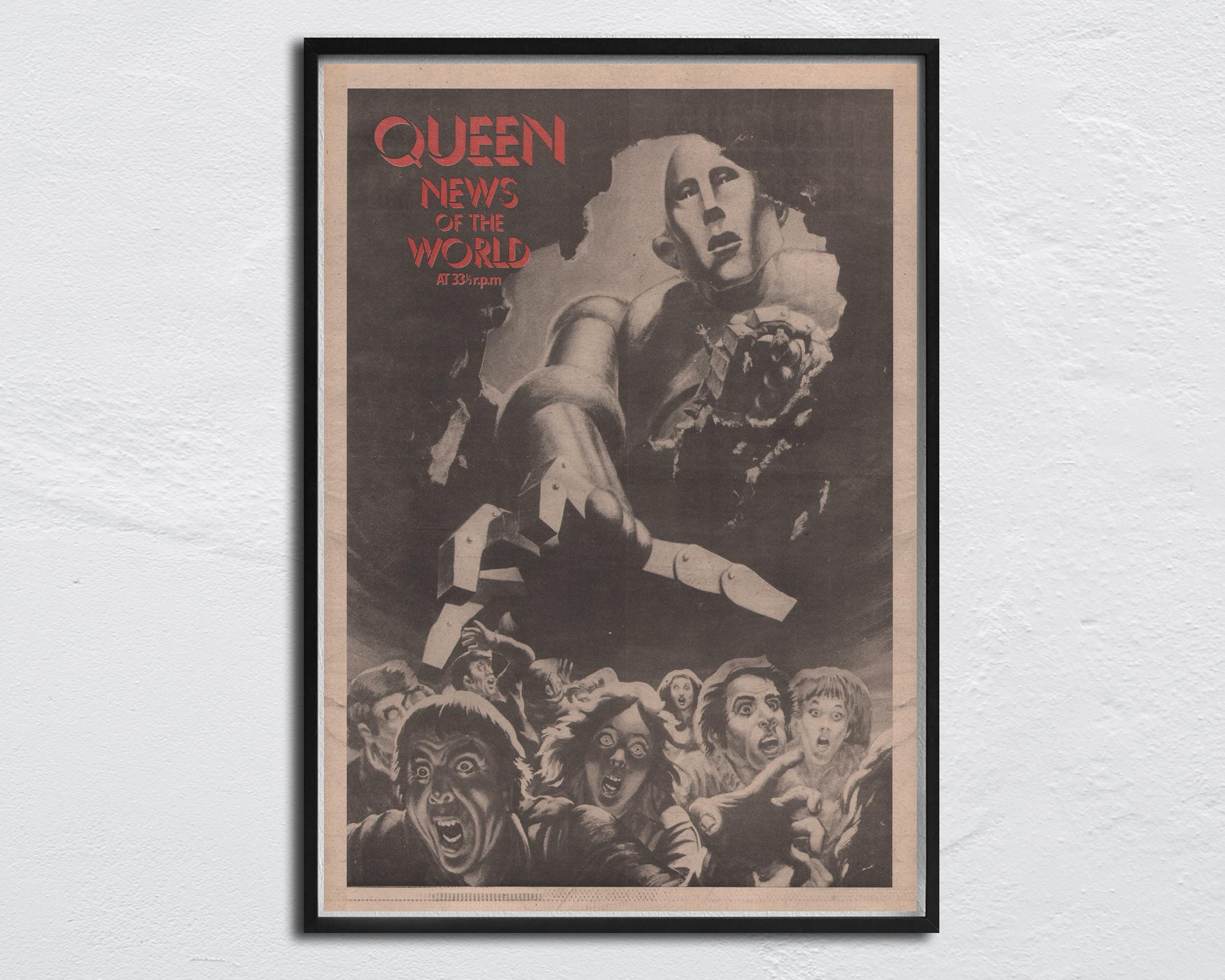 QUEEN - 1977 Poster Original NME - News of the World / John Deacon