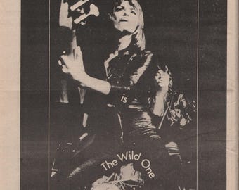 SUZI QUATRO - 1974 Poster Original NME - the Wild One / Alastair