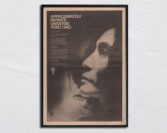 オノ・ヨーコのオリジナルサイン入り写真 - 額入り - Etsy 日本