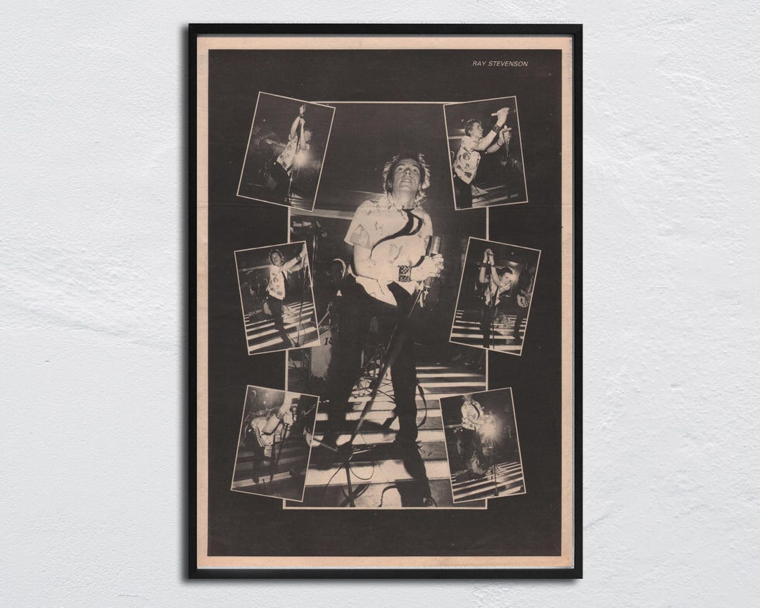 ジョニー・ロットン(ピストルズ) モノクロポスターパネル(木製) ジョニー・ロットン(ピストルズ) モノクロポスターパネル(木製