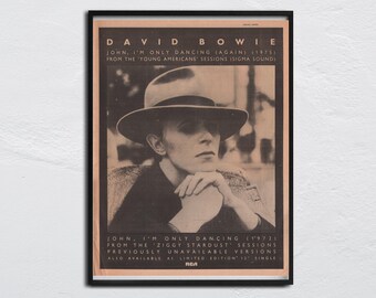 BOWIE ブラックスター 新聞広告 David Bowie - Blackstar - 11x17 Poster Print - Etsy Canada
