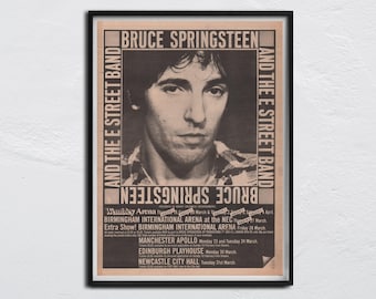 BRUCE SPRINGSTEEN Poster - 1981 original NME - and the street band