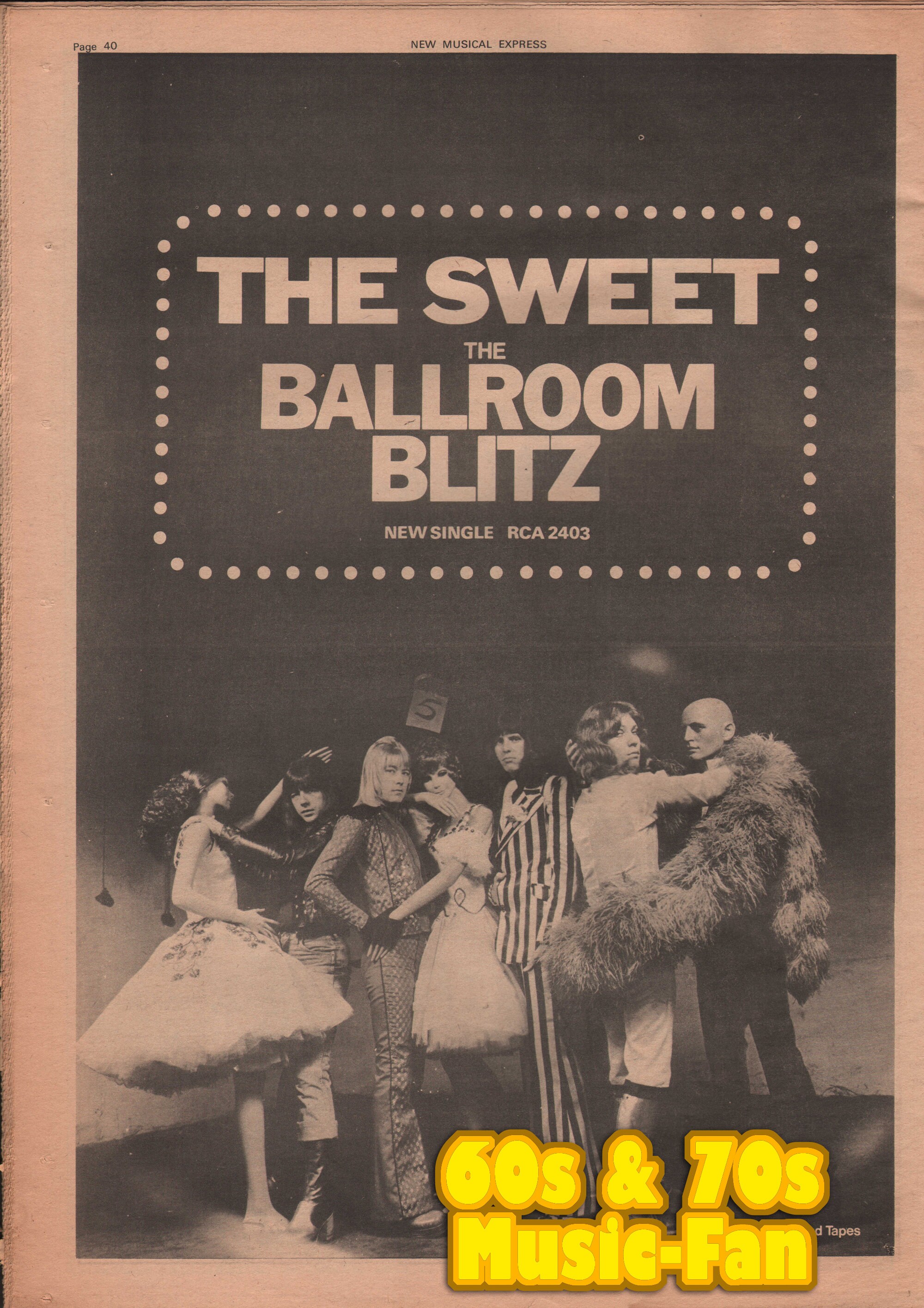 The SWEET - 1973 POSTER Original NME - Ballroom Blitz / Brian Connolly, Mick Tucker, Steve Priest, Andy Scott - Etsy The SWEET - 1973 POSTER Original NME - Ballroom Blitz / Brian Connolly, Mick Tucker, Steve Priest, Andy Scott - Etsy