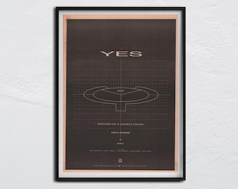 Signed Yes 'yesterdays' LP: Autographed by Howe, Bruford, Anderson