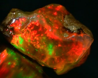 50.00 Cts Natural Opal Rough AAA Quality Ethiopian Welo Opal Raw 31X23 MM Untreated Large Size Opal Rough Fire Opal Jewelry Ring Gemstone