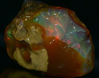 187.50 Cts Natural Opal Rough AAA Quality Ethiopian Welo Opal Raw 43X33 MM Untreated Large Size Opal Rough Fire Opal Jewelry Ring Gemstone