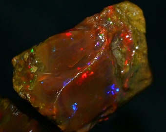 100.00 Cts Natural Opal Rough AAA Quality Ethiopian Welo Opal Raw 35X25 MM Untreated Large Size Opal Rough Fire Opal Jewelry Ring Gemstone