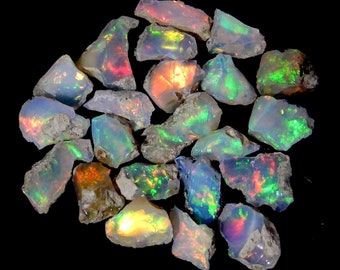 Cut Grade Opal Rough Lot 10 stuks AAA Kwaliteit Natuurlijke Ethiopische Welo Opal Raw Crystal Opal Rough Gemstone voor sieraden Groot formaat Fire Opal Raw