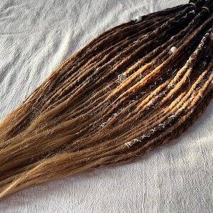 Tiramisu - synthetic dreadlocks | custom made handmade | kanekalon synth dreads | black brown blonde ombre