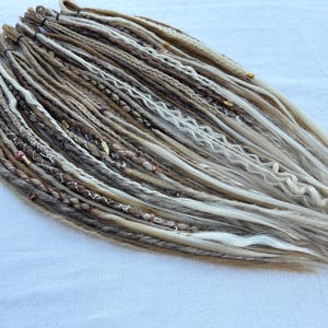 Pure Beauty - synthetic dreadlocks | custom made handmade | kanekalon synth dreads | blonde colours