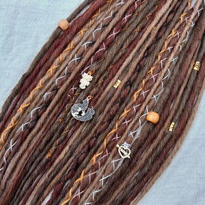 Fox Queen - synthetic dreadlocks | custom made handmade | kanekalon synth dreads | copper ginger