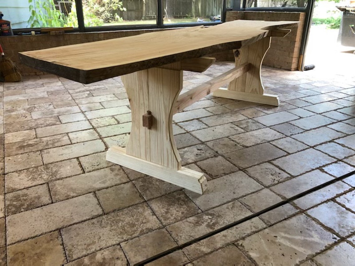 Farmhouse Hourglass Table Legs With Trestle Includes 2 Legs Etsy