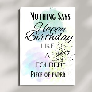 Printable Happy Birthday Card Printable Colorful Happy Birthday Card ...