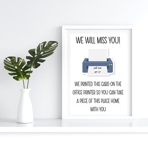 Printable Going Away Card for Coworker or Boss Funny Going Away Gift ...