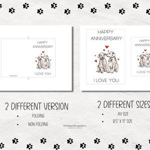 Printable Anniversary Card Funny Dog Anniversary Card for - Etsy