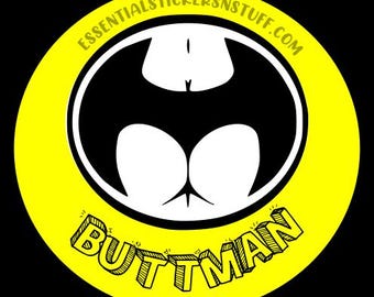 Buttman Vinyl Sticker - Waterproof, Scratch Resistant Decal