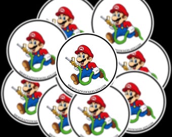Mario  Sticker | Firefighter| Firehose| Waterproof