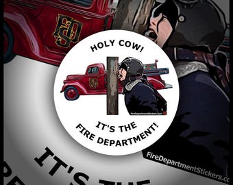 Christmas Story | Holy Cow | Fire Department Stickers | Firefighter Stickers