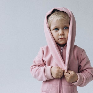 Children&#39;s insulated jumpsuit Möss with rabbit ears Romper Long Sleeve for kids