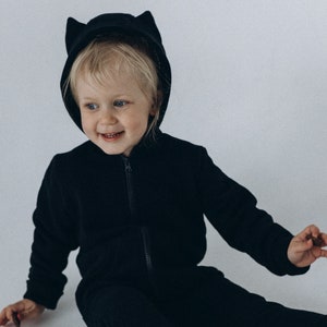Children&#39;s insulated jumpsuit Möss with cat ears Romper Long Sleeve for kids