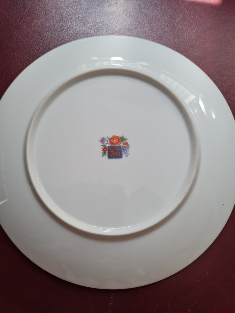 Vintage BWA Japan Imperial Imari Ware Porcelain Plate Flowers. Etsy