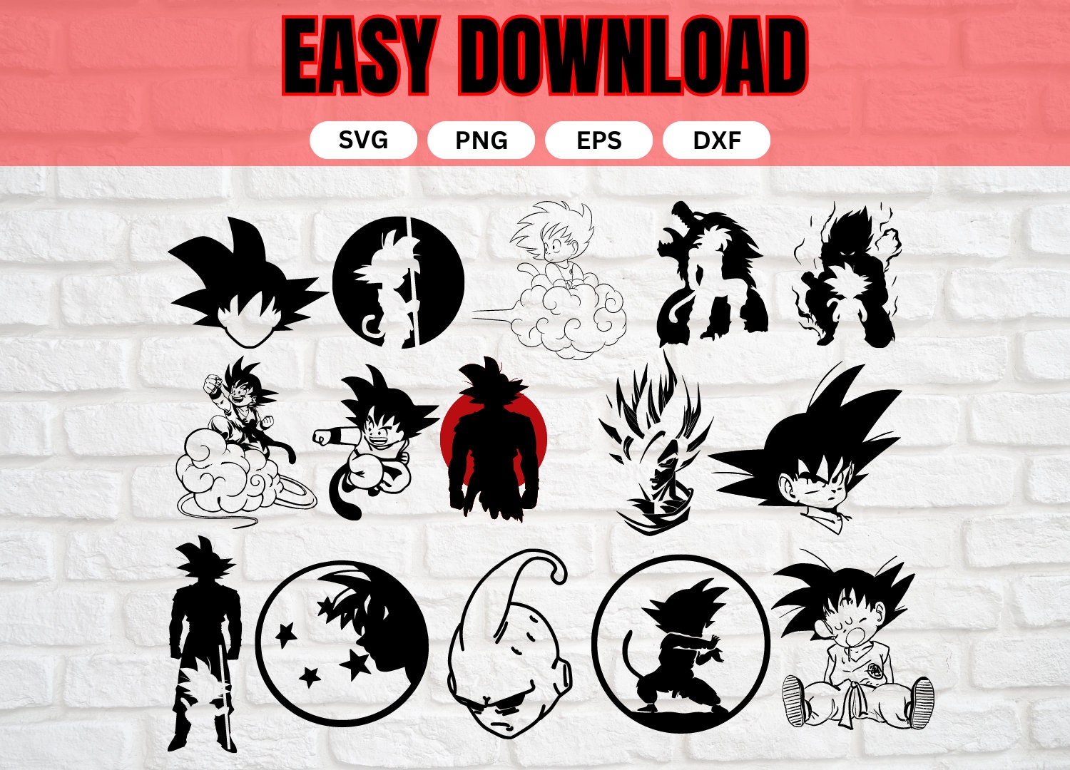 Dragon Ball Super Hero LOGO SVG PNG Clipart Cricut Print Cut Anime Digital  Download Dragon Ball Z Goku Super Saiyan Vector Vegeta Gohan Eps 