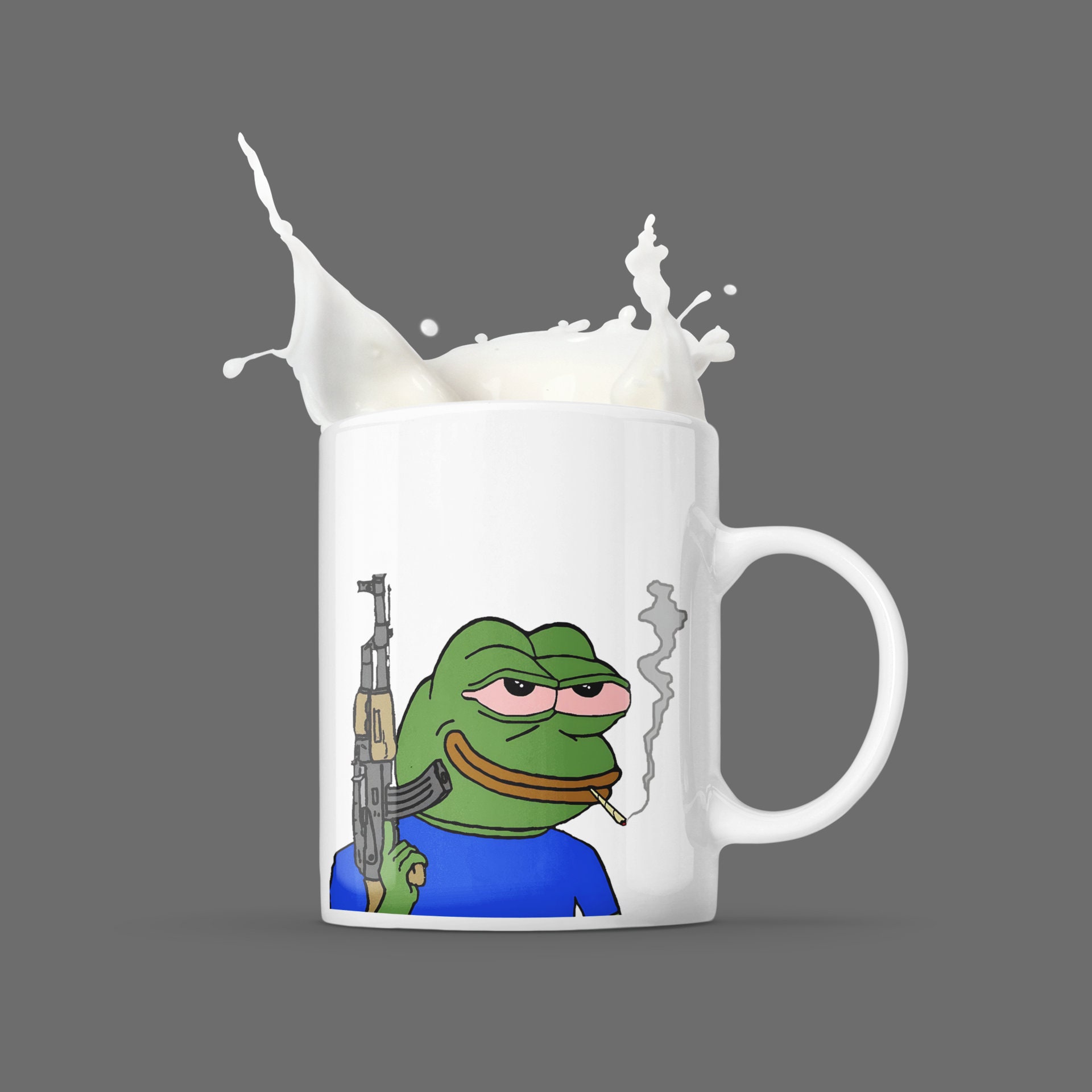 Pepega Mug Twitch BTTV Emote Mug Pepe the Frog Mug Feels 