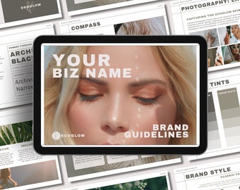 45-Page Brand Guidelines Template Canva | Branding Boards for Marketing Pros | Your Go-To Brand Identity Deck for B2B Brands and B2C Brands