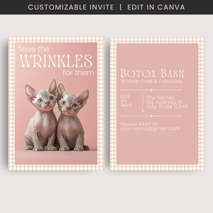 Botox Party Invite | Botox Birthday Invitation | Botox and Bubbles | In My Botox Era | But First Botox | Girls Night Invitation