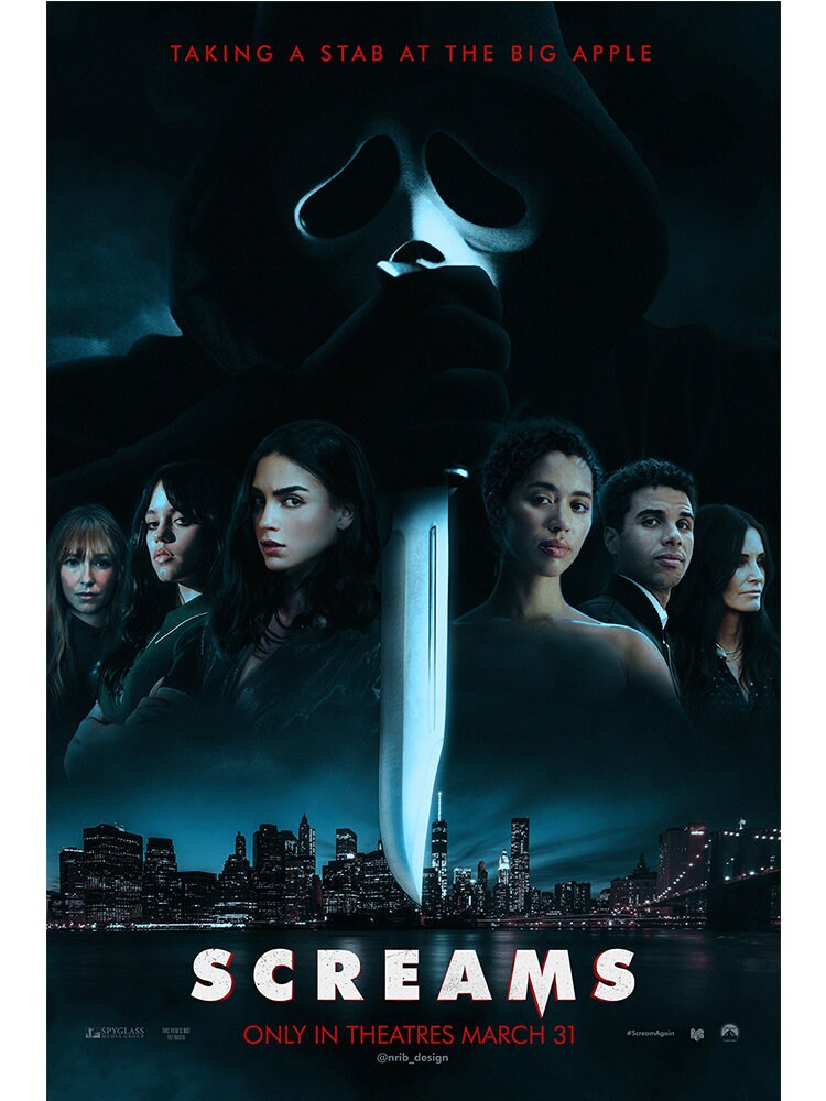 2023 Horror Movie Posters Scream 6 Poster Aesthetic New York 