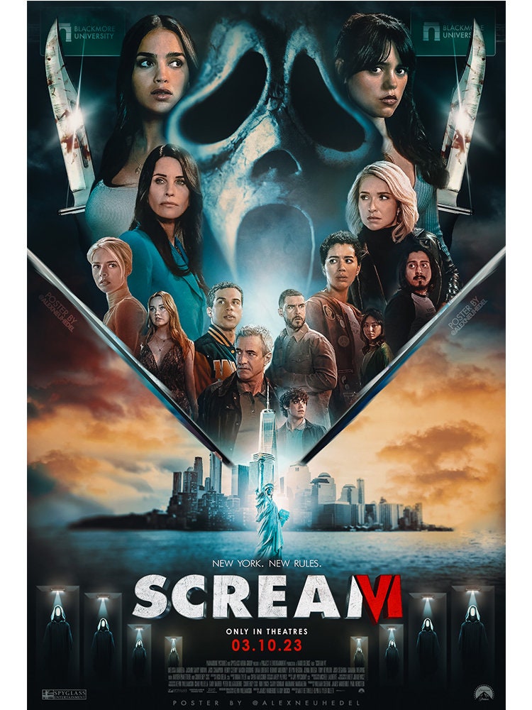 2023 Horror Movie Posters Scream 6 Poster Aesthetic New York 