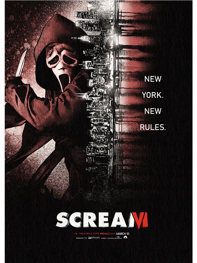 2023 Horror Movie Posters Scream 6 Poster Aesthetic New York 