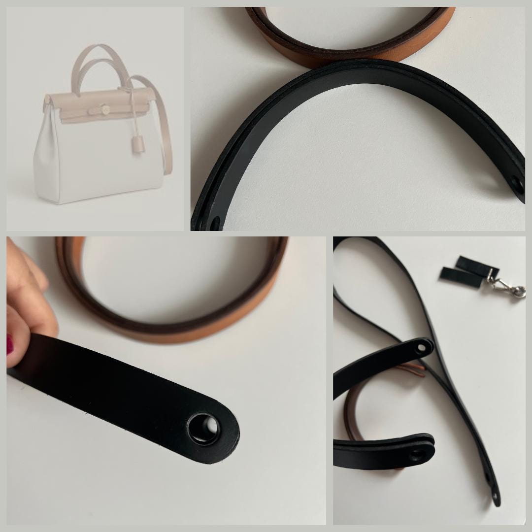 Correas y asas de piel auténtica - Herbag 31 hecho a mano