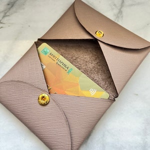 Genuine Saffiano Leather card/coin holder