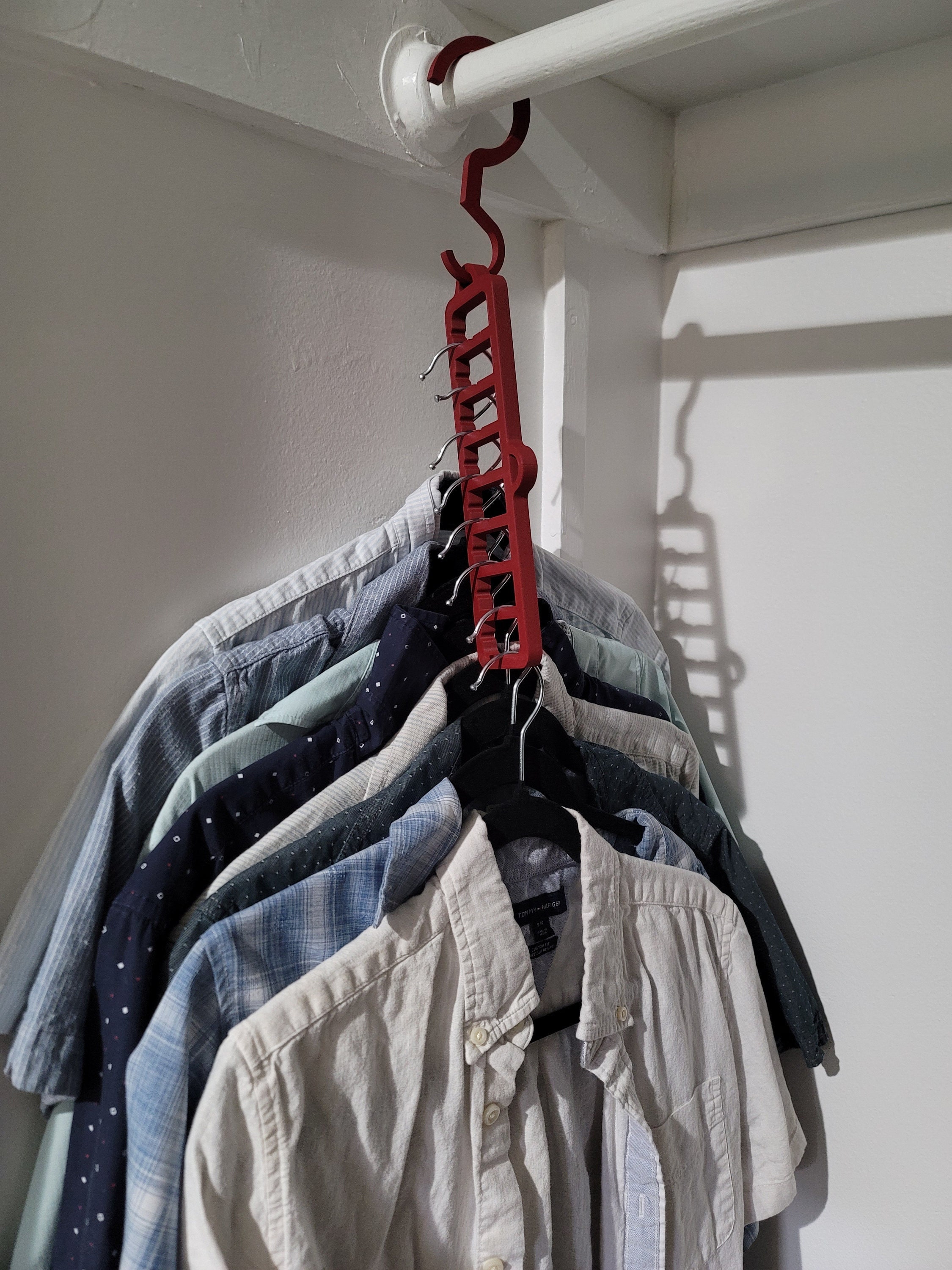 Original As Seen On TV Ruby Space Triangles, Cascade Hangers to Create Up  to 3X More Closet Space 