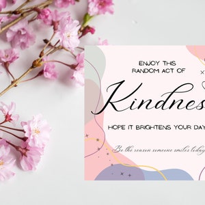 Random Act of Kindness Tag. Gift tag for a neighbor or friend. RAK gift tag.