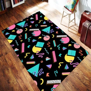 Alfombra Arcade, Alfombra de Bolera, Alfombra para Sala de Juegos, Alfombra Player Charter, Serie de Juegos, Alfombra Personalizada, Alfombra Arcade de los 80, Arcade, Alfombra Decorativa Arcade