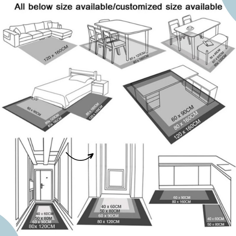 Racetrack Runner Rug for Kids Room, Racing Car Rug, Race Track Rug