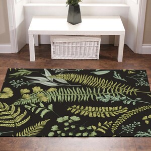 Leaf Rug,Garden Rug,Nature Rug,Jungle Rug,Nature Theme Rug,Leaf Pattern Rug,Garden Theme Rug,Popular Rug,Area Rug,Custom Rug,İconic Rug image 2