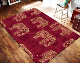 Elephant Rug,Animal Rug,Elephant Theme Rug,Animal Theme Rug,Cute Animal Rug,Modern Rug,Popular Rug,Area Rug,Custom Rug,İconic Rug