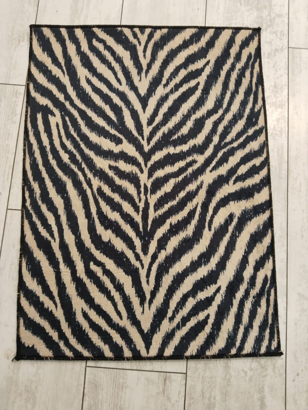 Zebra Design Rug, Black White Pattern Rug, Pattern Rug, Anti Slip Rug ...