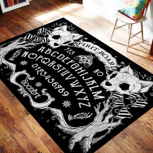 Quija Board Rug,Spirit Board Rug,Board Rug,Spiritüel Rug,Mystic Rug,Quija Rug,Popular Rug,Salon Rug, Decoration, Custom Rug, Modern Rug,