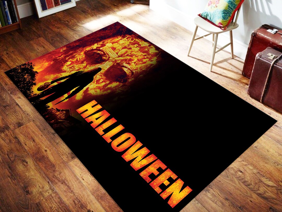 Halloween 13th Rug,halloween Rug,myers Rug,movie Theme Rug,horror