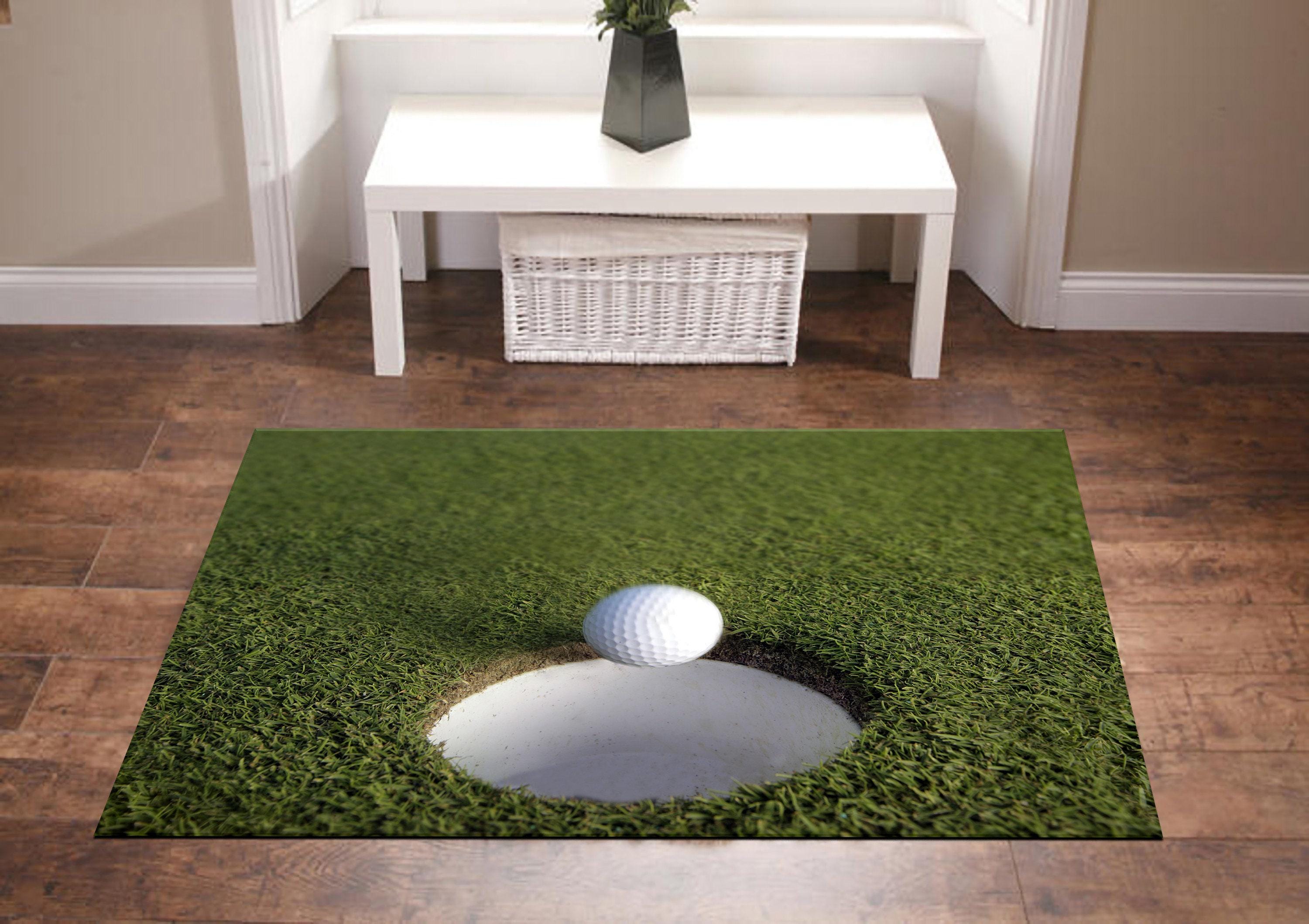 Neutral Color Golf Rug Golf Rug,grass Rug,sport Rug,golf Theme Rug,golf Pattern Rug,sport ...