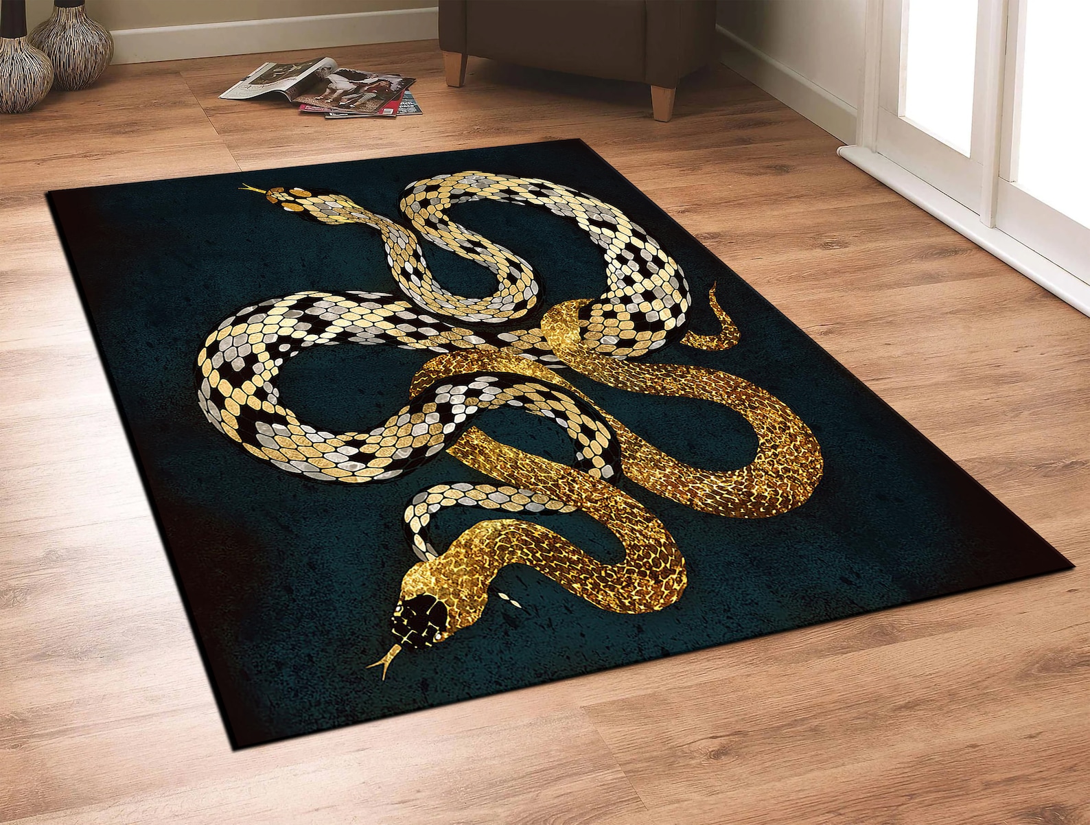 Snake Rug,snake Pattern Rug,animal Rug,wild Rug,snake Theme Rug,animal ...