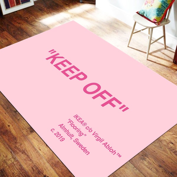 Keep Off Rug,Quote Rug,Quote Theme Rug,KEEP OFF,Quote Pattern Rug,Pink Keep Off Rug,Modern Rug,Popular Rug,Area Rug,Custom Rug,İconic Rug